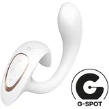 Satisfyer G for Goddess 1 Vibrator mit Klitoris-Stimulator White 18.5 cm