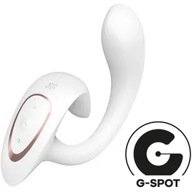 Satisfyer G for Goddess 1 Vibrator mit Klitoris-Stimulator White 18.5 cm