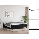 vidaXL Taschenfederkernmatratze Schwarz 180x200x20 cm Stoff