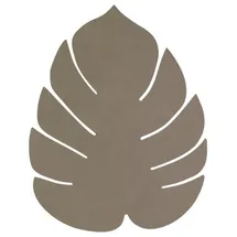 Lind DNA LindDNA Tischset Monstera Leaf aus recyceltem Nupo Leder in der Farbe Army Green mit Einer Größe von 26X22cm, 989960