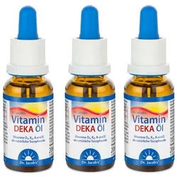 Dr. Jacob's Deka Öl 800 IE Vitamin D3+K2+A+E 640 Tropfen vegetarisch