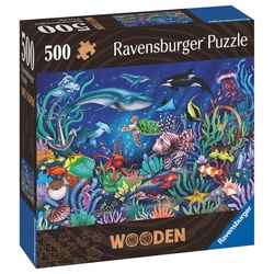 Ravensburger Puzzle 500 Teile Ravensburger Puzzle Wooden Holz Unten im Meer 17515, 500 Puzzleteile