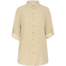 KAFFE CURVE Tunika KCnana Loose fit in Chincilla / White stripe), | Gr.: 44