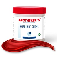 6x Apotheker's Hornhaut Creme 250ml mit Harnstoff und Aloe Vera Gel