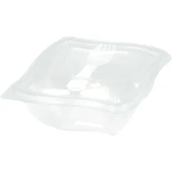 VEPATIM 100x Gourmet Box to go mit Gabel/Göffel 500ml PET klar