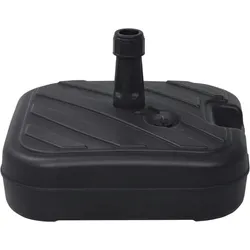 vidaXL Sonnenschirmständer Sand/Wasser 24 L Schwarz