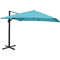 Mendler Gastronomie-Ampelschirm HWC-A96, Sonnenschirm, 3x3m (Ø4,24m) Polyester/Alu 23kg ~