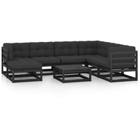 vidaXL 8-tlg Garten-Lounge-Set mit Kissen Kiefer Massivholz Modell 100