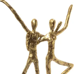 Figurine personnage joyeux - Gold Anderes Aluminium Amadeus 22x14 cm