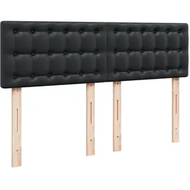 vidaXL Boxspringbett 140 x 200 cm Schwarz