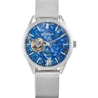 HOLZKERN Armbanduhr Automatik Inverno Lapislazuli/Silberfarben
