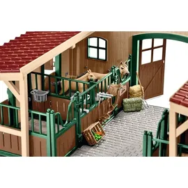 Schleich Farm World Pferdestall mit Pferden und Zubehör 42195