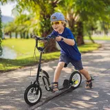Homcom Kinderroller Scooter Schwarz