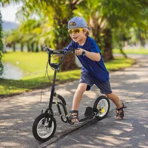 Homcom Kinderroller Scooter Schwarz