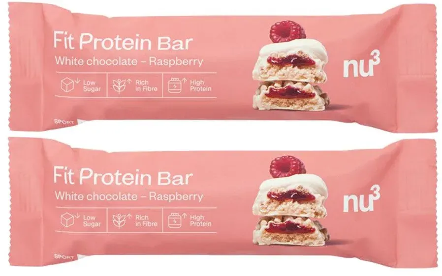 nu3 Fit Protein Bar White Chocolate Raspberry