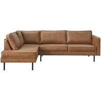 Mid.you Ecksofa, Braun, Leder, Lederlook, 4-Sitzer, Füllung: Schaumstoff, L-Form, 270x170 cm, Made in Europe, Wohnzimmer, Sofas & Couches, Wohnlandschaften, Ecksofas