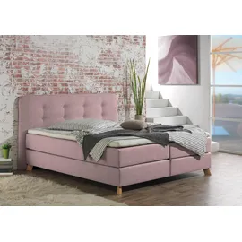 Home Affaire »Cecina« in 5 Breiten, 3 Ausführungen, 2 Härtegrade, Knopfheftung, Topper rosa