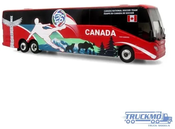 Iconic Replicas World Cup Canada National Team Prevost H3-45 Coach Bus IR-0719