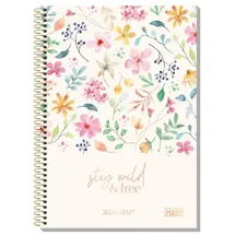 häfft® verlag Häfft College-Timer A5 Wild Blossoms 26/27