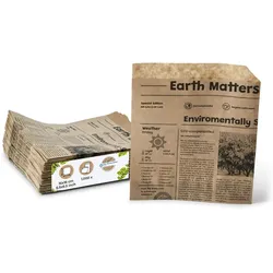 BIOZOYG 1000 Stück Hamburger-Tüten 16x16 cm Snacktüten Fastfood-Tüten in Zeitungspapier-Optik Burgerverpackung umweltfreundlich biologisch abbaubar