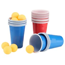 Hi Bier-Pong-Set 48 teilig 24 Becher/24 Bälle