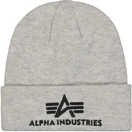 Alpha Industries 3D Beanie Mütze grau
