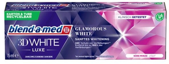 blend-a-med 3DWhite Luxe Glamorous White Zahnpasta 5x75 ml