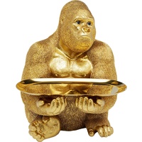 Kare Design Figur Gorilla Butler, Gold, Ablage, Deko, Geschenkartikel, Accessoires, (H/B/T) 37x28,5x32cm