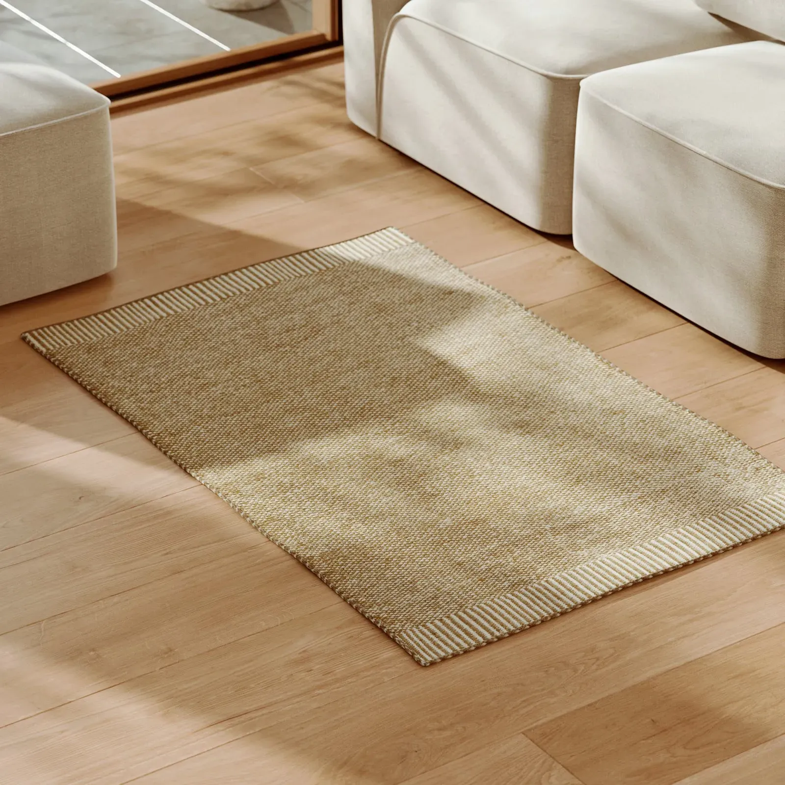 Teppich/Läufer Woud, Rombo, Braun / Rost, für Wohnzimmer, Stoff / Textil, Design - 140 - 90 - 0.9
