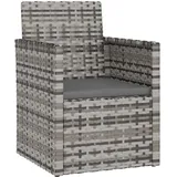 vidaXL Gartensessel 57 x 57 x 75 cm grau