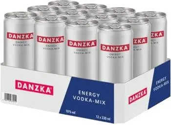 Danzka Energy Vodka-Mix Mischgetränk 10% Vol. 12x 330ml