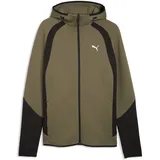 Puma Sweatjacke "Evostripe Kapuzenjacke Herren", Herren, Gr. XS, loden grün, Obermaterial: 23% Polyester, 77% Baumwolle. Taschenfutter: 100% Baumwolle. Einsatz: 81% Baumwolle, 19% Polyester, Sweatjacken Sweatjacke