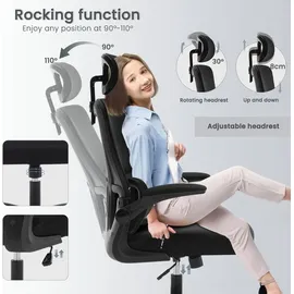 Woltu Netzstoff Schwarz