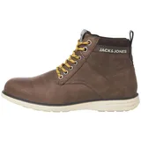 JACK & JONES Herren JFWDENVER PU Combo Boot Stiefel 12243420 ,Cappuccino Detail Logo ,43 EU
