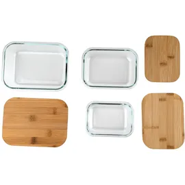 ideoon home Hochwertige Vorratsdosen 6-teiliges Set Transparent
