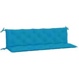 vidaXL Bankauflage 180 x 50 x 7 cm hellblau 2 St.