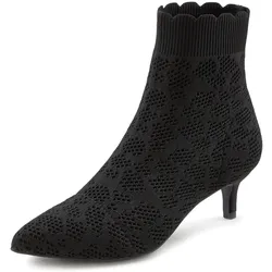 Ankleboots »Sock Boot,«, High Heel Stiefelette, Stiefel, kleiner Absatz & elastischer Spitze, Gr. 36, schwarz, , 73501245-36