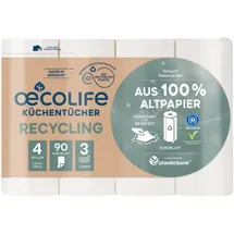 oecolife Küchenrollen 3-lagig 4 St.