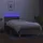 vidaXL Boxspringbett mit Matratze & LED Taupe 100x200 cm Stoff