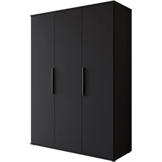 INOSIGN »LAGOS Wäscheschrank, Garderobe, schwarze Griffe, Made in Europe«, Moderner Drehtürenschrank, FSC-zertifiziert, Schlafzimmerschrank schwarz