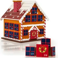DEUBA Adventskalender zum Befüllen DIY Holz Dekoration
