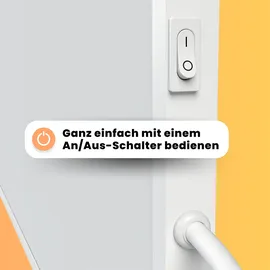 bringer-germany Bringer® Infrarotheizung - 600 (BRIH600) / BRTT: Steck-Thermostat programmierbar / Weiß