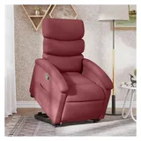 vidaXL Relaxsessel mit Aufstehhilfe Polyester 55,7 x 99,5 x 73,9 cm Weinrot