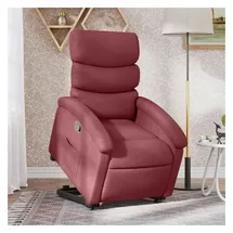 vidaXL Relaxsessel mit Aufstehhilfe Polyester 55,7 x 99,5 x 73,9 cm Weinrot