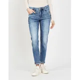 Gang 5-Pocket-Jeans "94ADELA", Damen, Gr. 30, N-Gr, high, low autumn wash, Denim/Jeans, Obermaterial: 97% Baumwolle, 2% Elastomultiester, 1% Elasthan, normal, Jeans 5-Pocket-Jeans, im Relaxed Fit