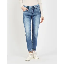Gang 5-Pocket-Jeans "94ADELA", Damen, Gr. 30, N-Gr, high, low autumn wash, Denim/Jeans, Obermaterial: 97% Baumwolle, 2% Elastomultiester, 1% Elasthan, normal, Jeans 5-Pocket-Jeans, im Relaxed Fit