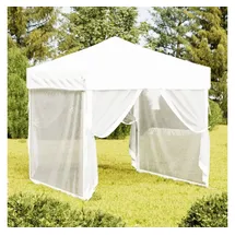 vidaXL Partyzelte 2 x 2 m inkl. Seitenwände Weiß