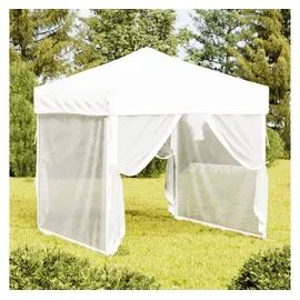 vidaXL Partyzelte 2 x 2 m inkl. Seitenwände Weiß