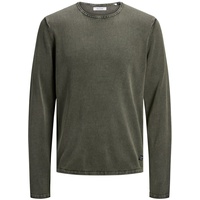 JACK & JONES Strickpullover »JJELEO KNIT CREW NECK NOOS«, mit Rundhalsausschnitt Jack & Jones Dusty Olive