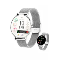 XCOAST SIONA 2 Damen Smartwatch Silber – Feines Mesharmband, AMOLED Display, Fitnessuhr mit Herzfrequenz, Blutdruck & SPO2, 21+ Sportmodi, IP68 wasserdicht, 7 Tage Akku, Android & iOS
